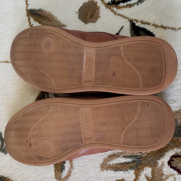 Aldo Mens Nerrawia Casual Shoes Brown Cognac Lace Up Round Toe 9.5 EUR 42.5 - Picture 15 of 16